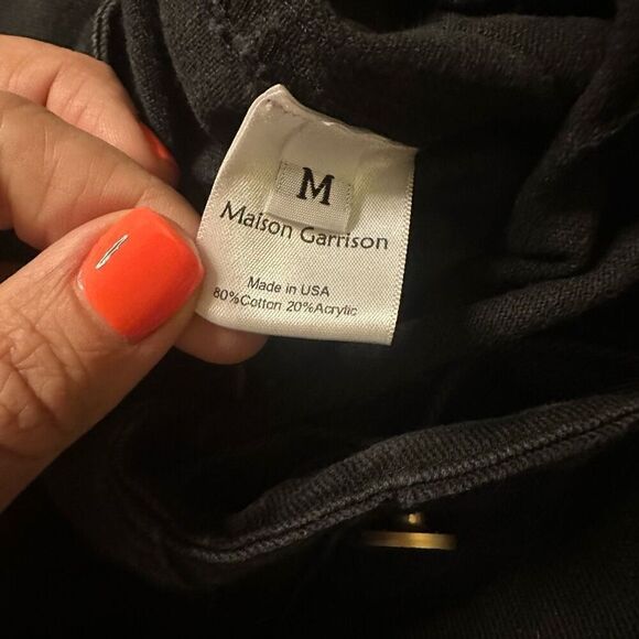 Maison Garrison women’s wide leg sailor black jeans medium - Picture 2 of 12